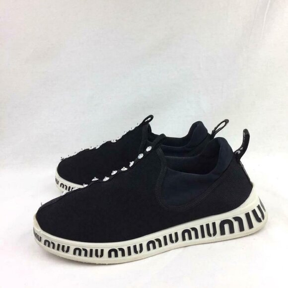MIU MIU Logo Slip-On Sneaker sz 9 - Picture 4 of 13